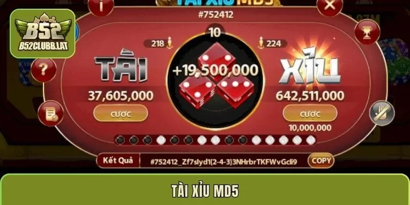 Tài Xỉu MD5 – Trò chơi đổi thưởng hot nhất năm 2026
